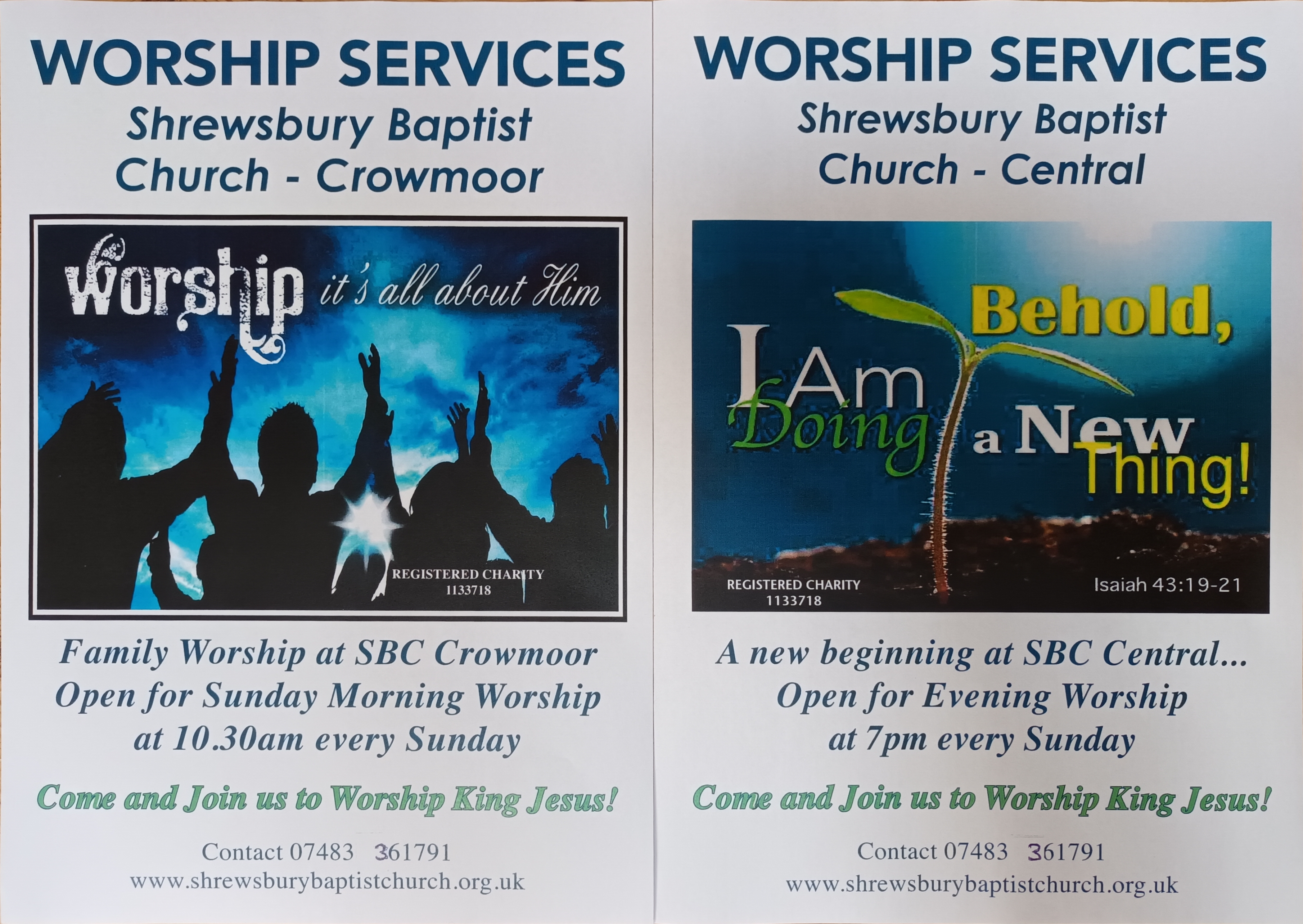 Sunday Services Flier